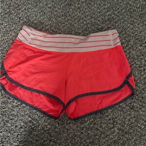 Lululemon Pink and Gray Athletic Shorts